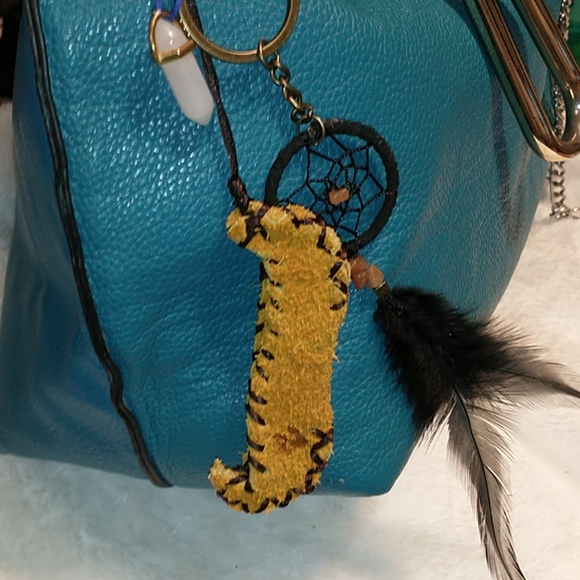 Nubuck Canoe Bag Charm/ Key Chain - Picture 2 of 4